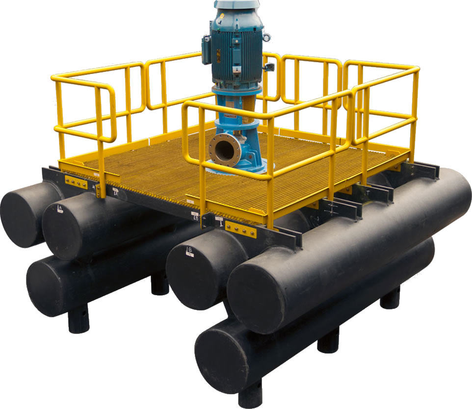 浮动取水/浮坞泵站立式长轴透平泵